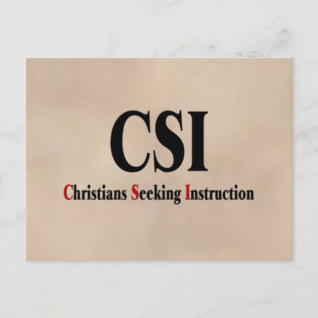 CSI Kristna Vykort (Framsida)