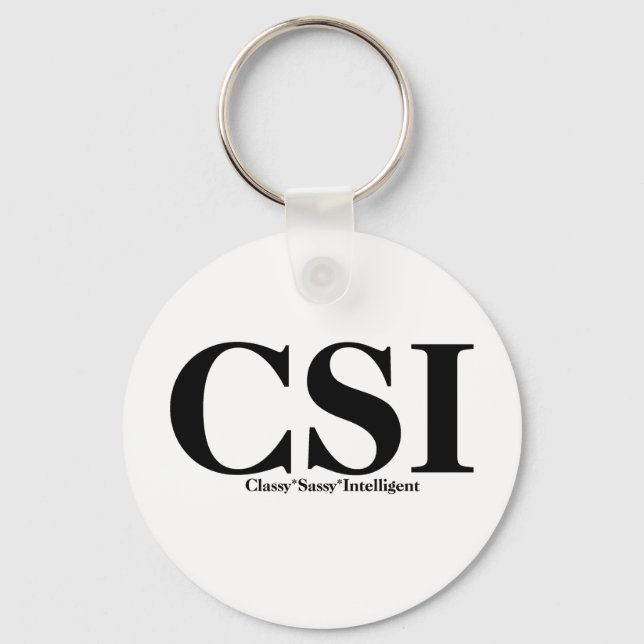 CSI T-shirts och presenter. Nyckelring (Framsida)