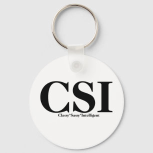 CSI-T-tröja och Gifts. Nyckelring