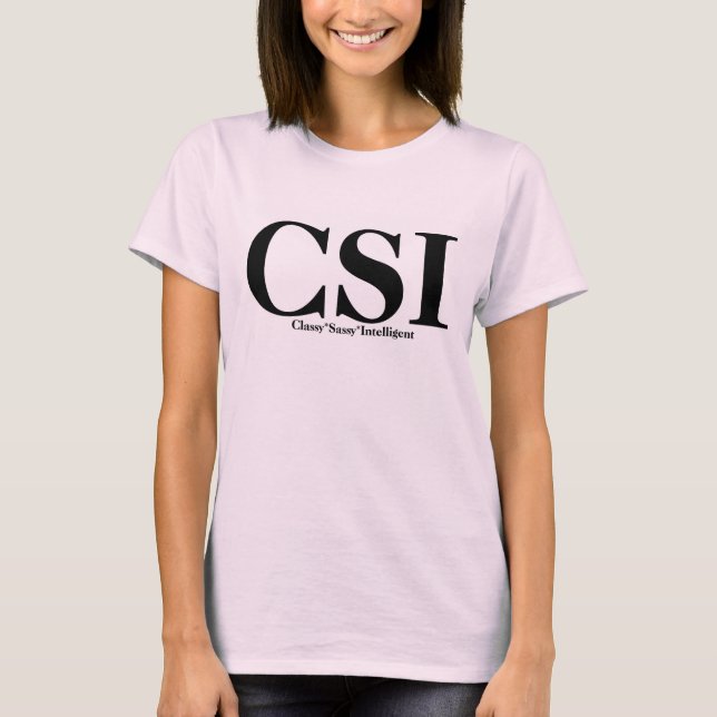 CSI-T-tröja och Gifts. Tee (Framsida)