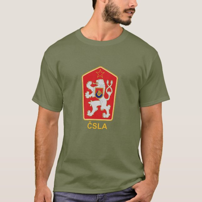 ČSLA - Tjeckoslovakiska folkarméns emblem T-Shirt (Framsida)