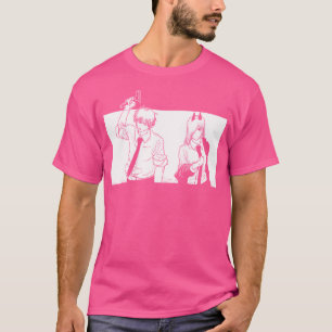 Csm Pochita Manga Gun Fiend Anime 2021 Denji och P T Shirt