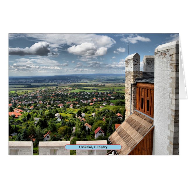 Csókakő, Ungern Hälsningskort (Framsidan Horizontal)