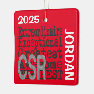 CSR Extraordinaire-ANPASSNINGSBAR Julgransprydnad Keramik