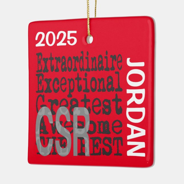 CSR Extraordinaire-ANPASSNINGSBAR Julgransprydnad Keramik (Vänster)