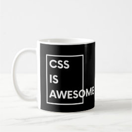 CSS är Fantastisk-finansierad kodning och programp Kaffemugg