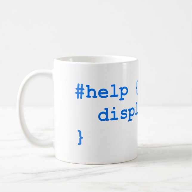 CSS no help Kaffemugg (Vänster)