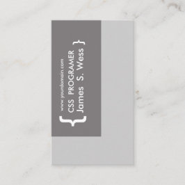 Css-programmeraredesign Visitkort