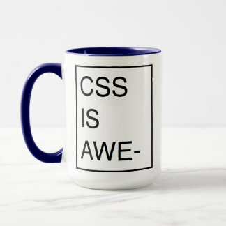 CSS sökt överflödmugg Mugg