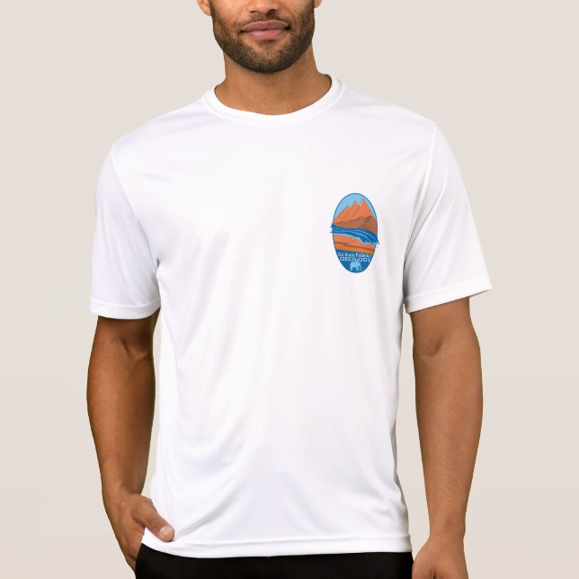 CSUF-geologiklubb Microfiber T-shirt (Framsida)