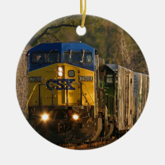 CSX 7868 utbildar beklär bildprydnaden Julgransprydnad Keramik