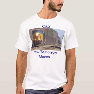 CSX bränner till kol tågskjortan T-shirt