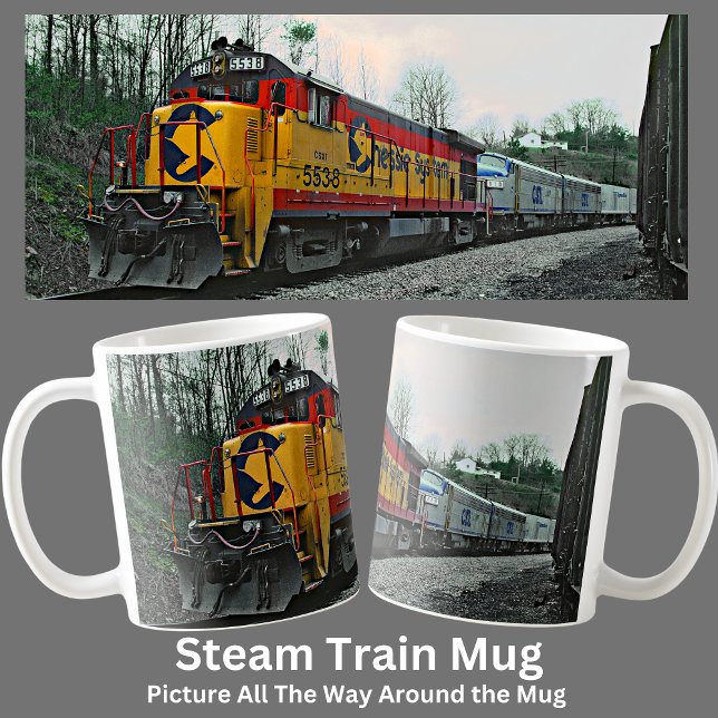 CSX Chessie Diesel Locomotive Tåg Kaffemugg (Skapare uppladdad)