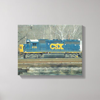 CSX-dieselmotor Canvastryck