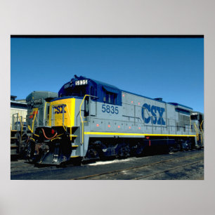 CSX GE B36-7 #5835, 1990_Tåg Poster
