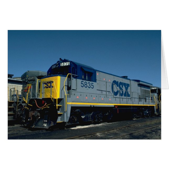CSX GE B36-7 HÄLSNINGSKORT (Framsidan Horizontal)