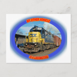 CSX lokomotiv Vykort