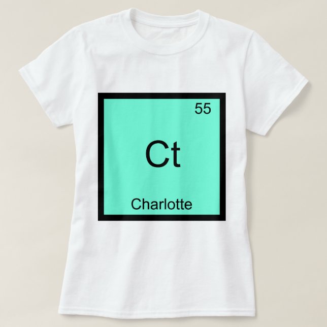 Ct - Charlotte Rolig Kemiträja Tee Shirt (Design framsida)