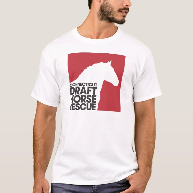 CT formulerar t-skjortan för hästräddingvuxen T-shirt (Framsida)