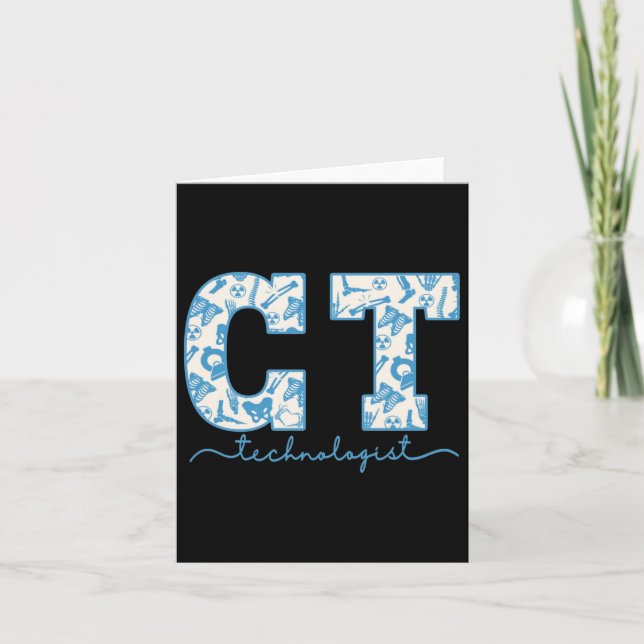 Ct Tech Cat Scan Tech Skeleton Radiology Departmen Kort (Framsida)
