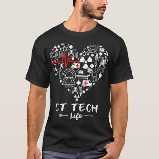 CT Tech Life Heart-teknologer Premium T Shirt