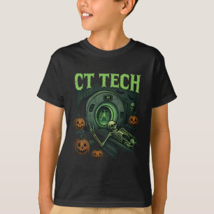 Ct Tech Skeleton Funny Halloween Mri Technician Ra T Shirt