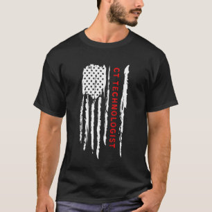 CT Technolog American Flagga 4 juli T Shirt