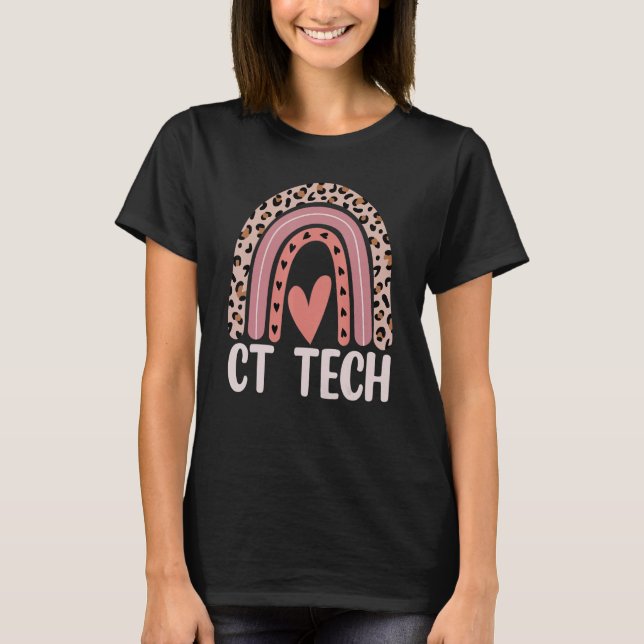 CT-tekniker Datortomograf Radiologi T Shirt (Framsida)