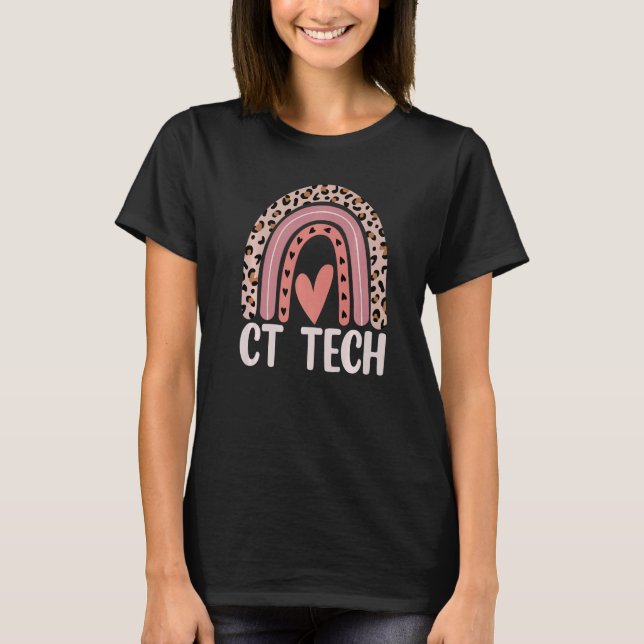 CT-tekniker Datortomografi Radiologi T Shirt (Framsida)