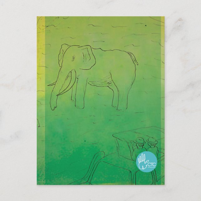 CTC Internationell - Elephant Vykort (Framsida)