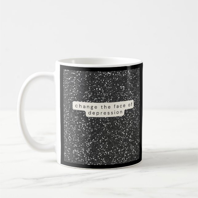 CTFOD_BWGlitter_semicolon Kaffemugg (Vänster)
