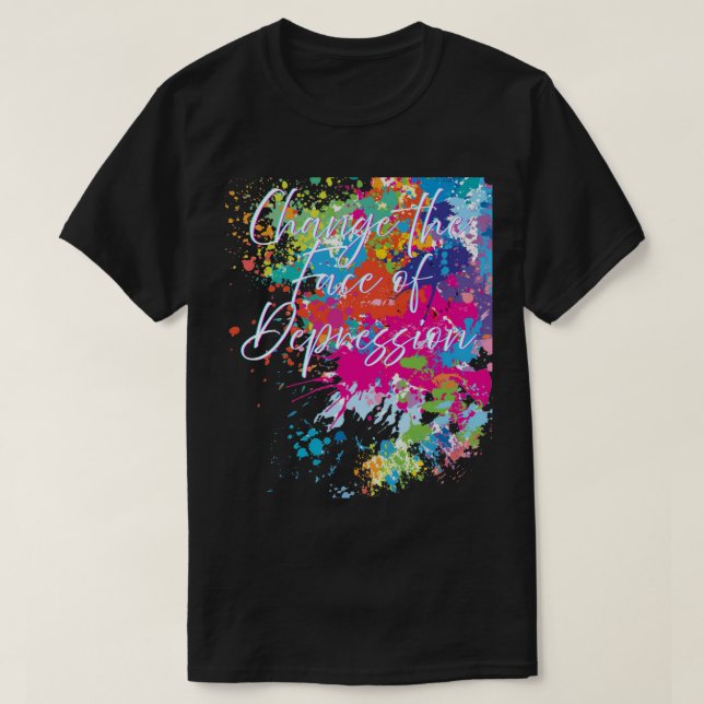 CTFOD Graffiti Stänk Tee - Black Unisex (Design framsida)