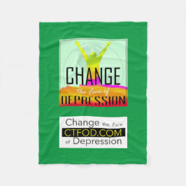 CTFOD-Logotyp och banderoll Fleecefilt