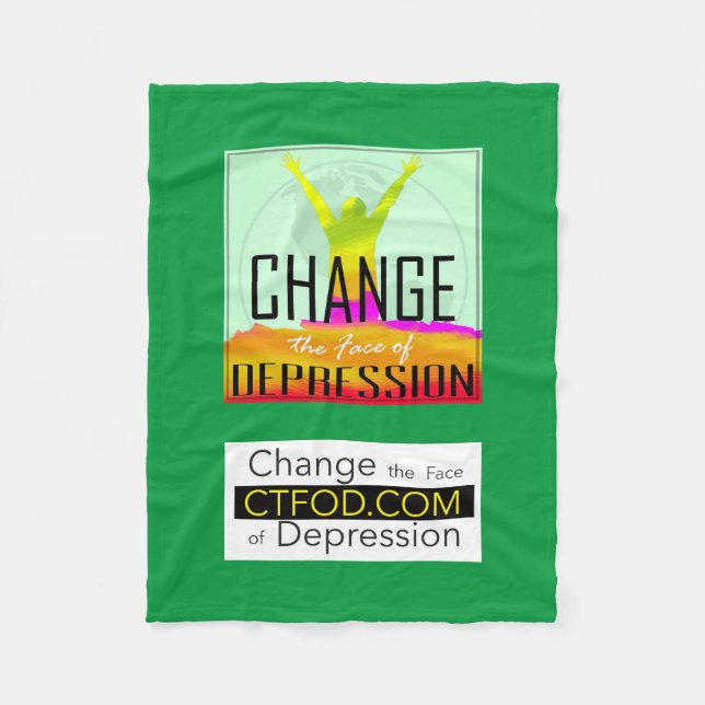 CTFOD-Logotyp och banderoll Fleecefilt (Framsidan)