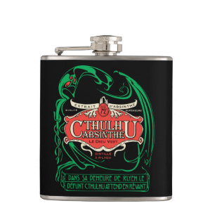 Cthulhu Absintheflaska Fickplunta