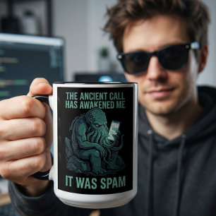 Cthulhu Ancient Call Spam Mugg Funny Eldritch
