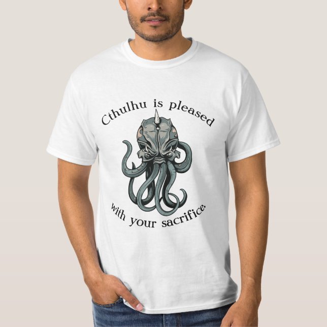 Cthulhu är den behog T-tröja Tröja (Framsida)
