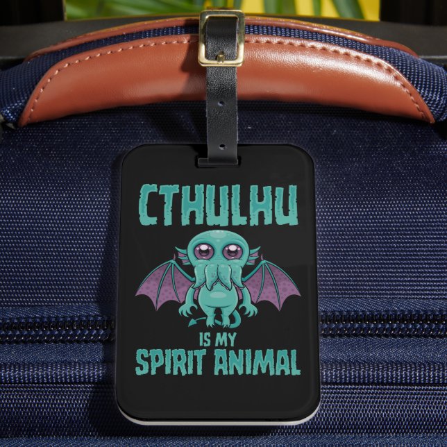 Cthulhu Är Min Andliga Djur Bagagebricka (Framsida Insitu 2)