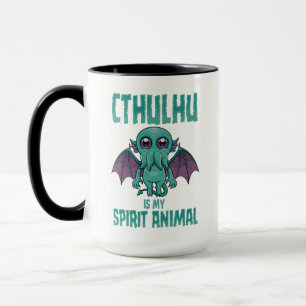 Cthulhu Är Min Andliga Djur Mugg