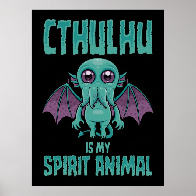 Cthulhu Är Min Andliga Djur Poster (Framsidan)