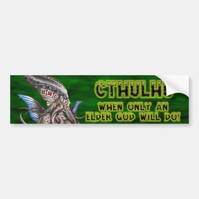 Cthulhu Bumper Sticker Bildekal (Framsidan)