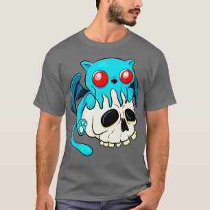 Cthulhu Cat Cute Kawaii Cathulhu Kitten Roligt Sku T Shirt