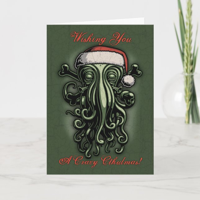 Cthulhu Claus Helgkort (Framsida)