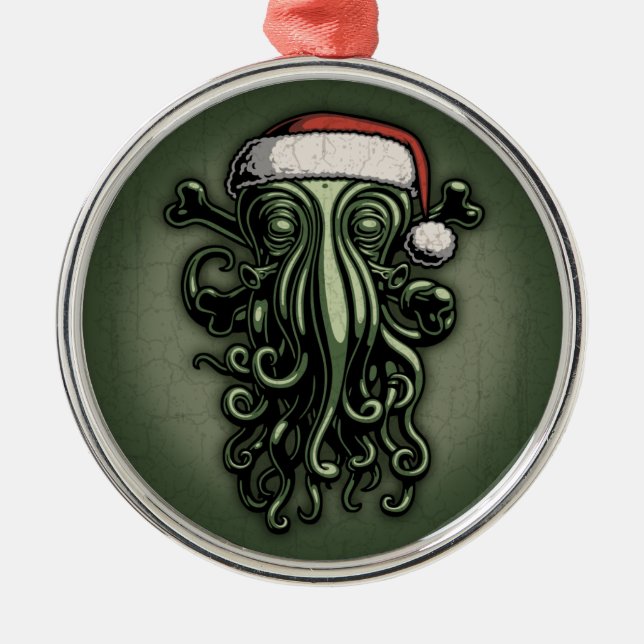 Cthulhu Claus Julgransprydnad Metall (Framsidan)