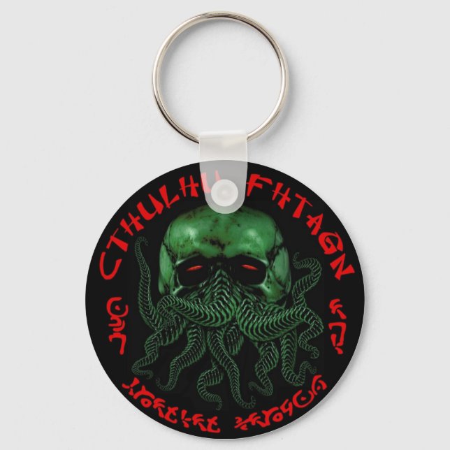 Cthulhu Fhatgn Keychain Nyckelring (Framsida)