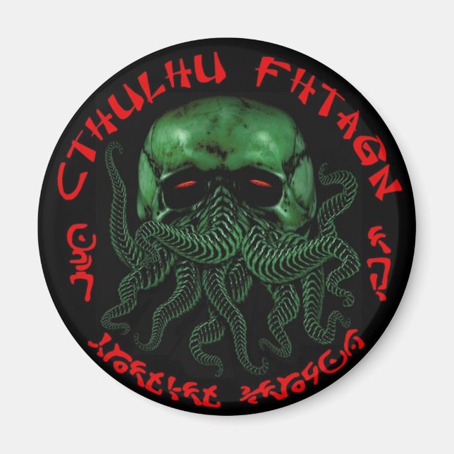 Cthulhu Fhtagn magnet (Framsidan)