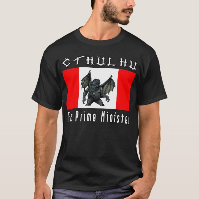 Cthulhu för premiärministerT-tröjastil 1 (mörk) Tee Shirt (Framsida)