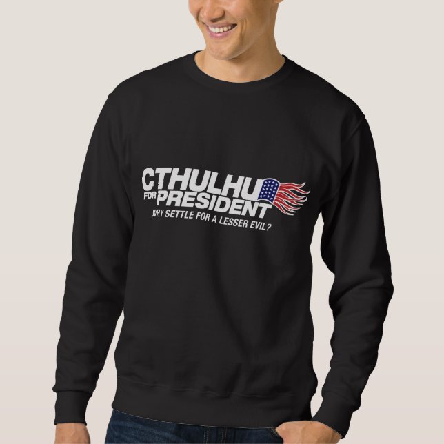 cthulhu för president - därför högryggad träsoffa sweatshirt (Framsida)
