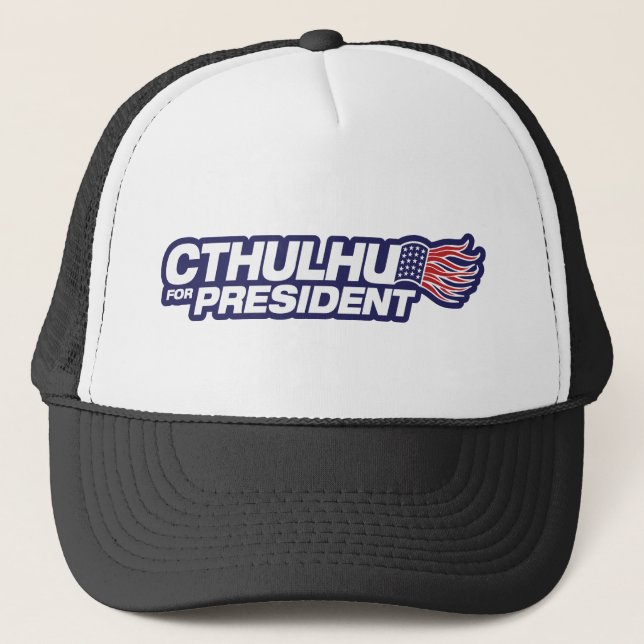 cthulhu för president truckerkeps (Framsida)