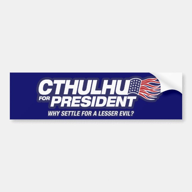 Cthulhu för presidentbildekal bildekal (Framsidan)